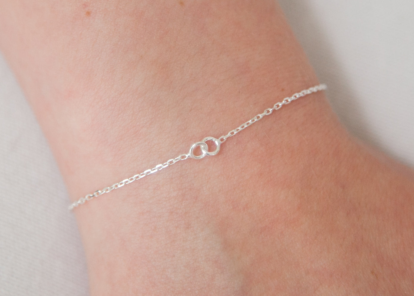 Armband Kreise Ringe Verbunden 925er Silber