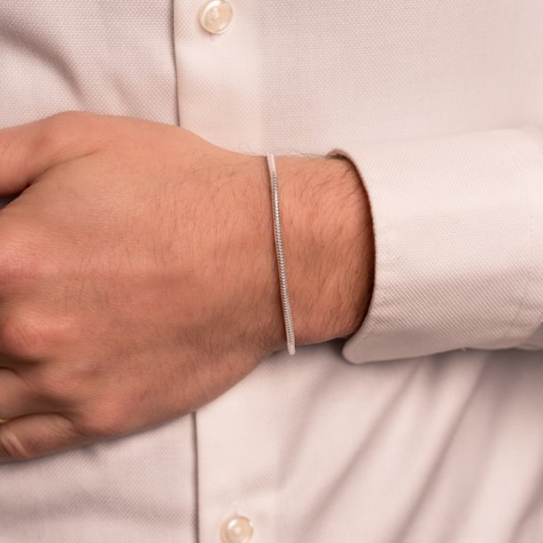 Schlangenkette Armband für Herren aus 925 Sterling Silber
