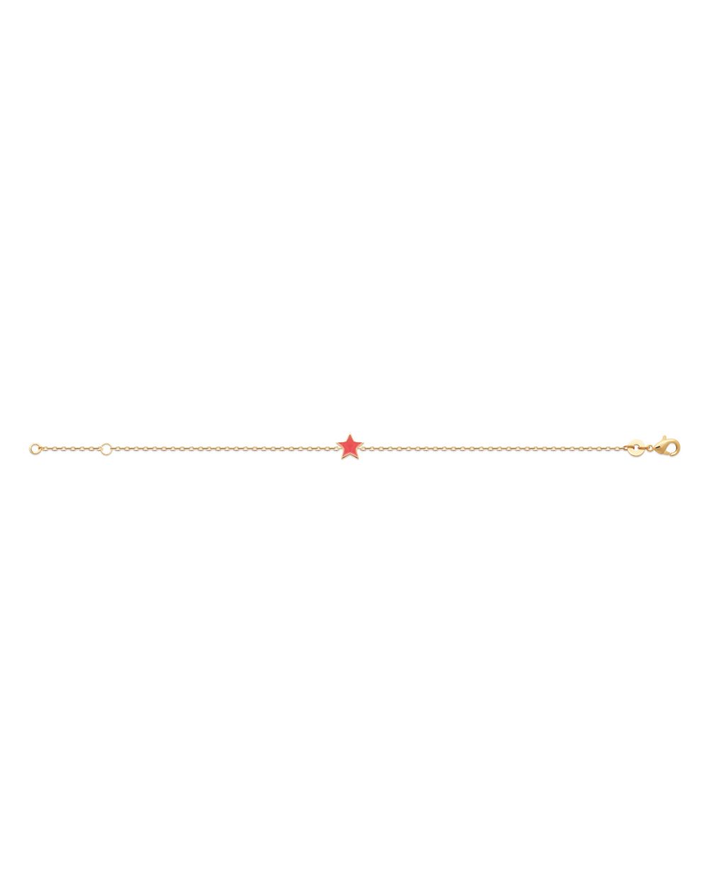 Vergoldetes Kinderarmband mit emailliertem Stern – Ein zartes Schmuckstück für die Kleinen