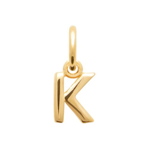 Halskette mit Buchstaben 16 Karat Vergoldet