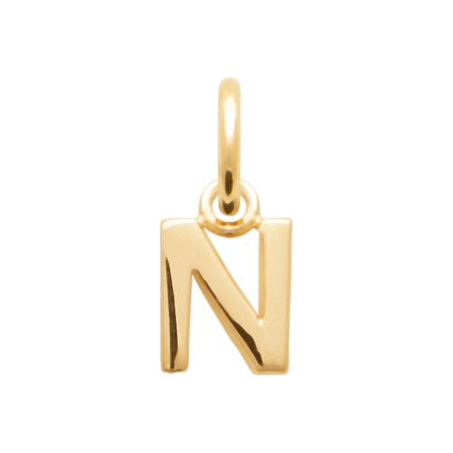 Halskette mit Buchstaben 16 Karat Vergoldet