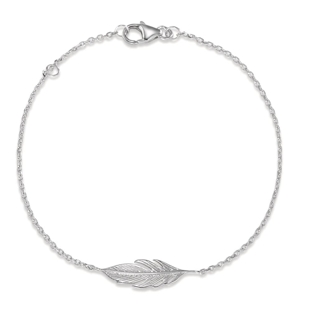 Armband mit Feder aus echtem Silber
