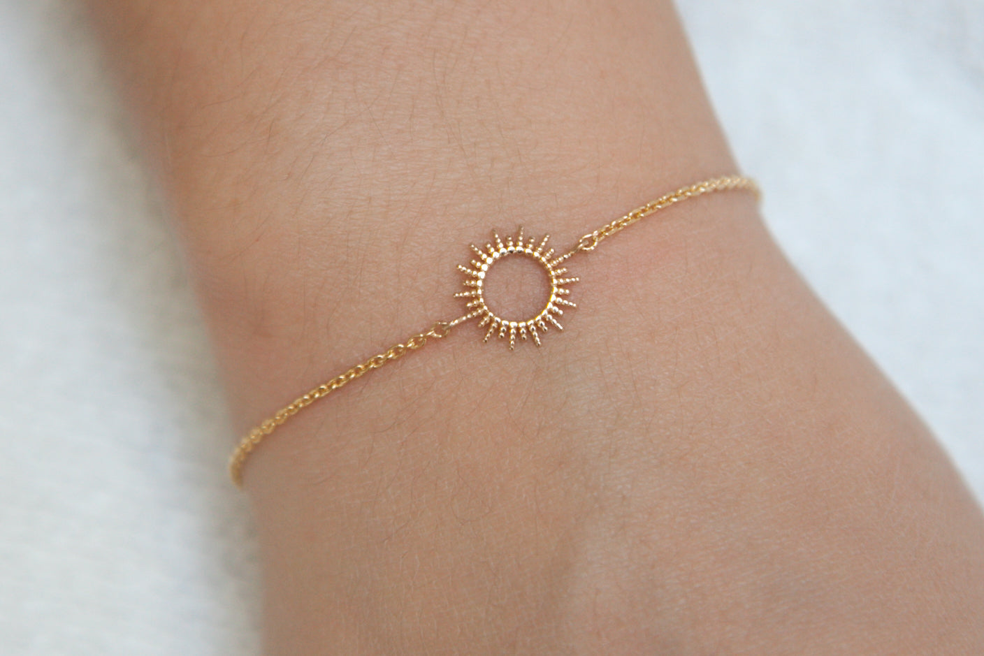Sonnenarmband 18Karat vergoldet