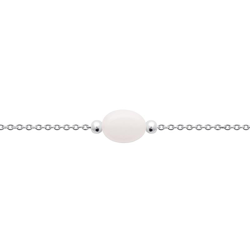 Armband mit einem Mondstein-Änhänger aus Silber