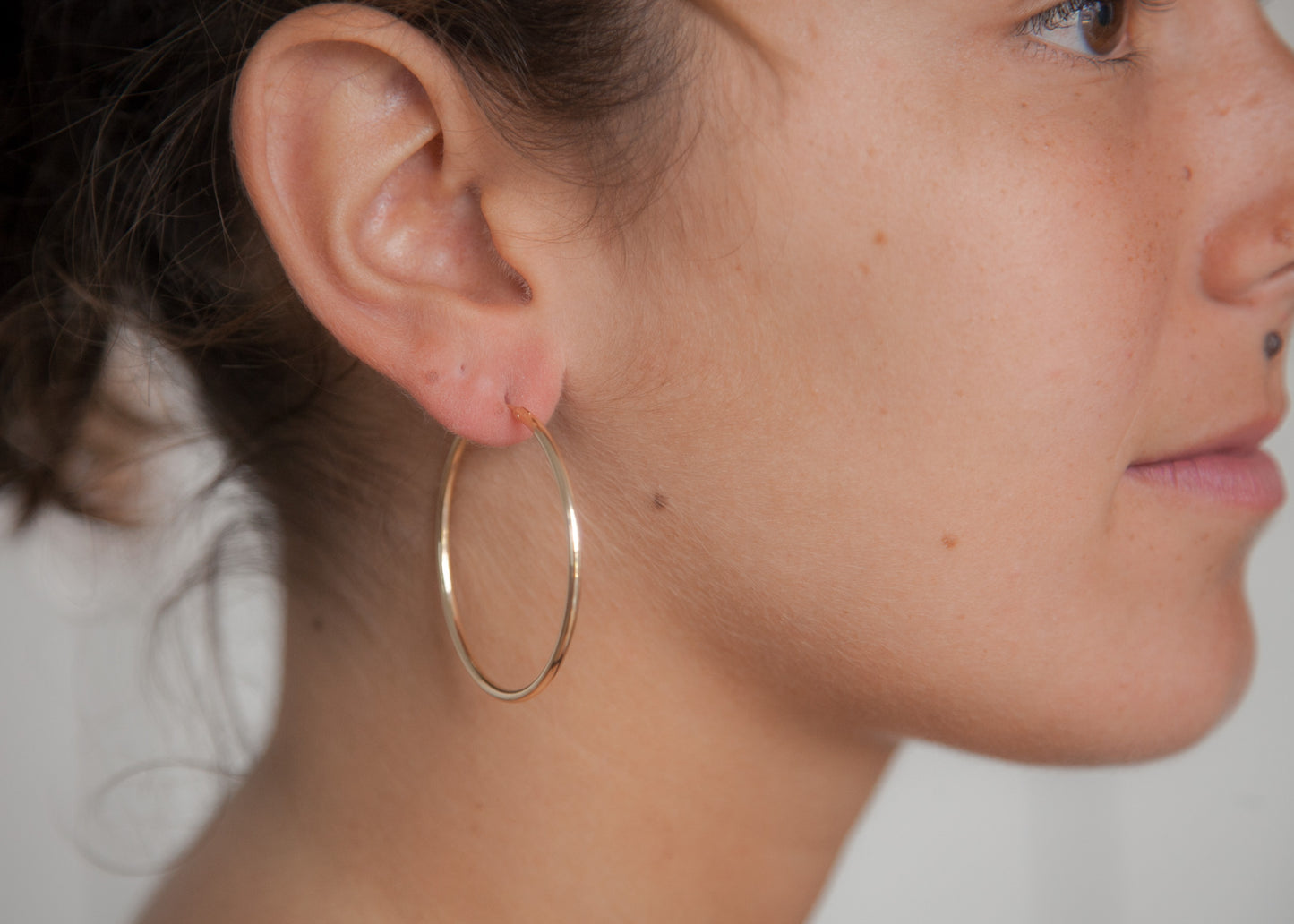 Ohrringe Creolen 4cm - 16Karat vergoldet