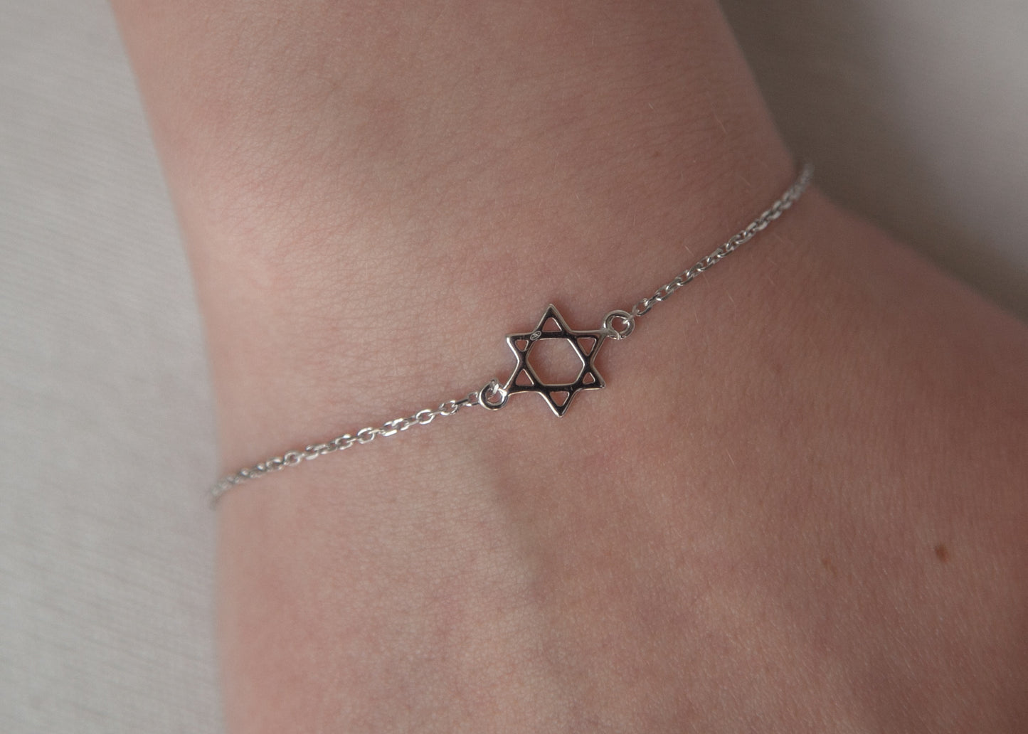 Davidstern Armband aus Silber