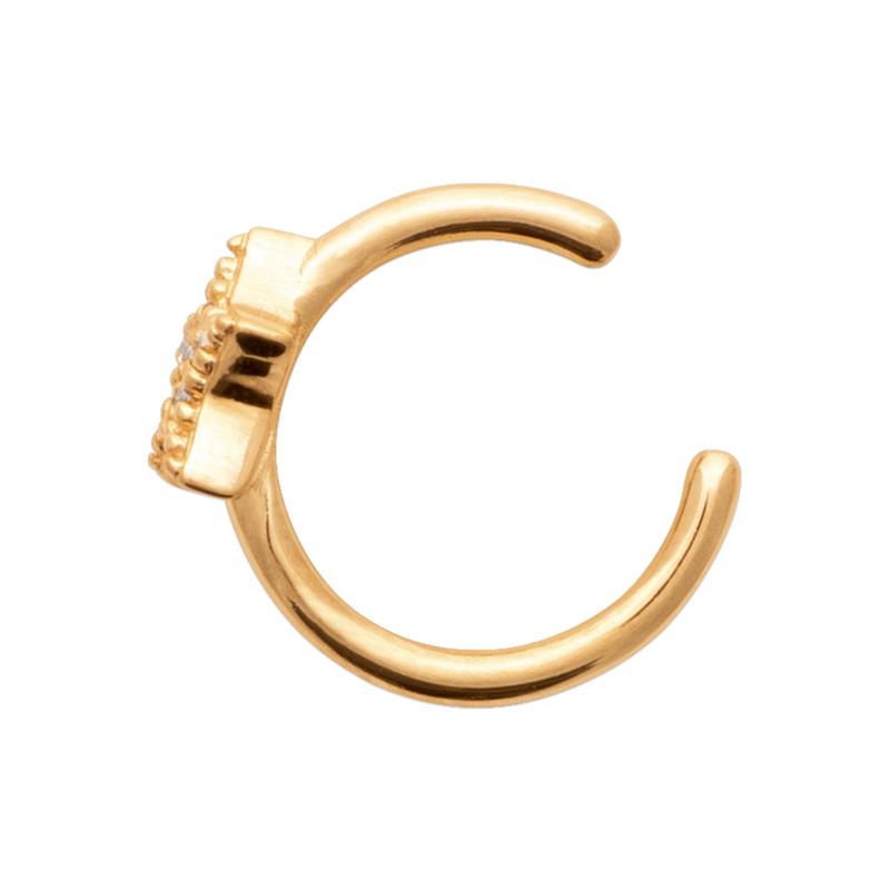 Ear Cuff mit Stern und Zirkonia Vergoldet