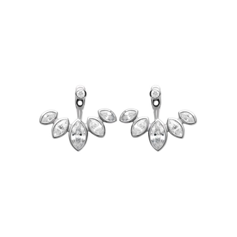 Ear Jacket Ohrringe mit Zirkonia aus Silber