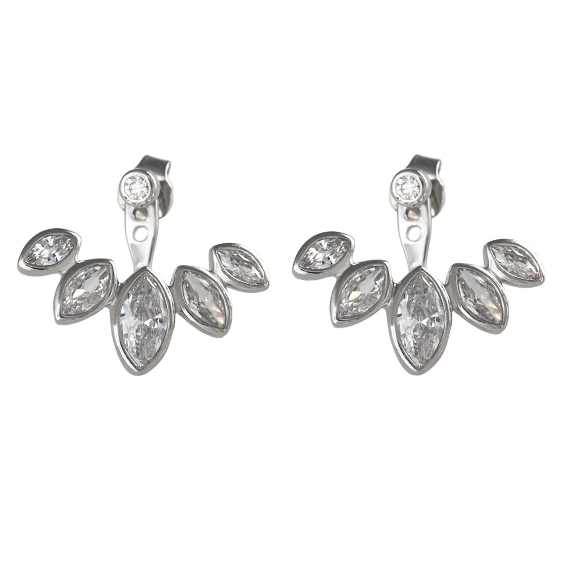 Ear Jacket Ohrringe mit Zirkonia aus Silber