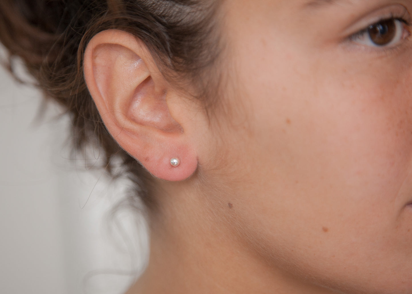 Ohrringe Kugel klein 925 Sterling Silber Ohrstecker für Damen