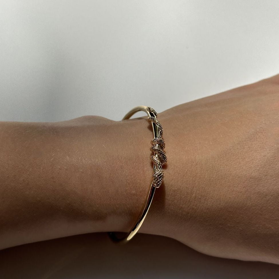 Armreif Schlange 16Karat vergoldet