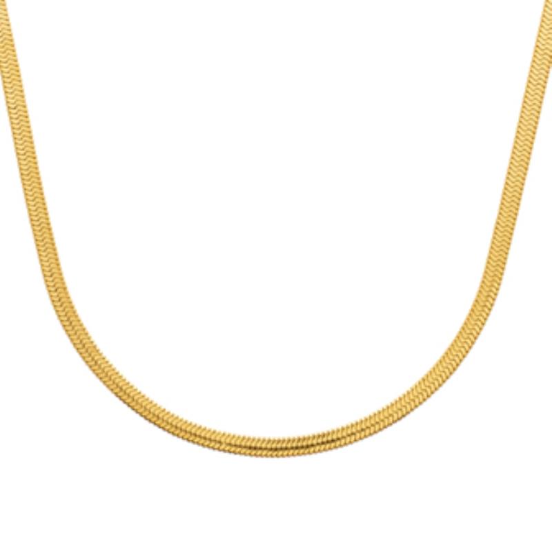 Goldene Schlangenkette aus Edelstahl