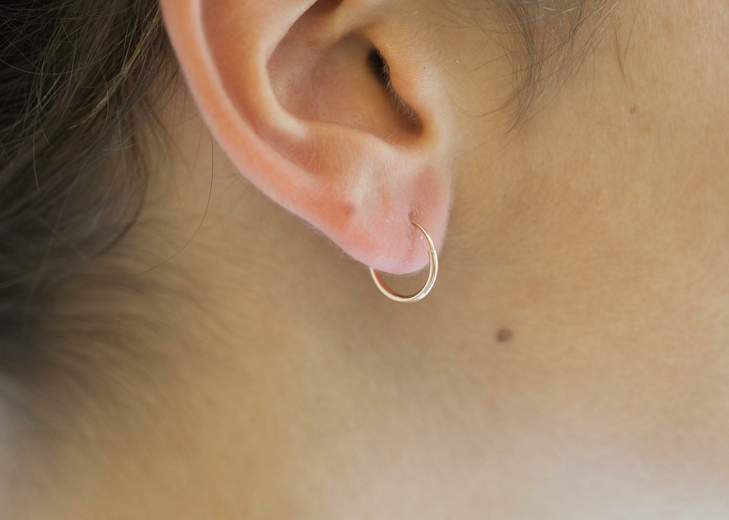 Ohrringe Creolen 13mm Rosévergoldet