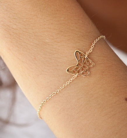 Schmetterling Armband | 16Karat vergoldet