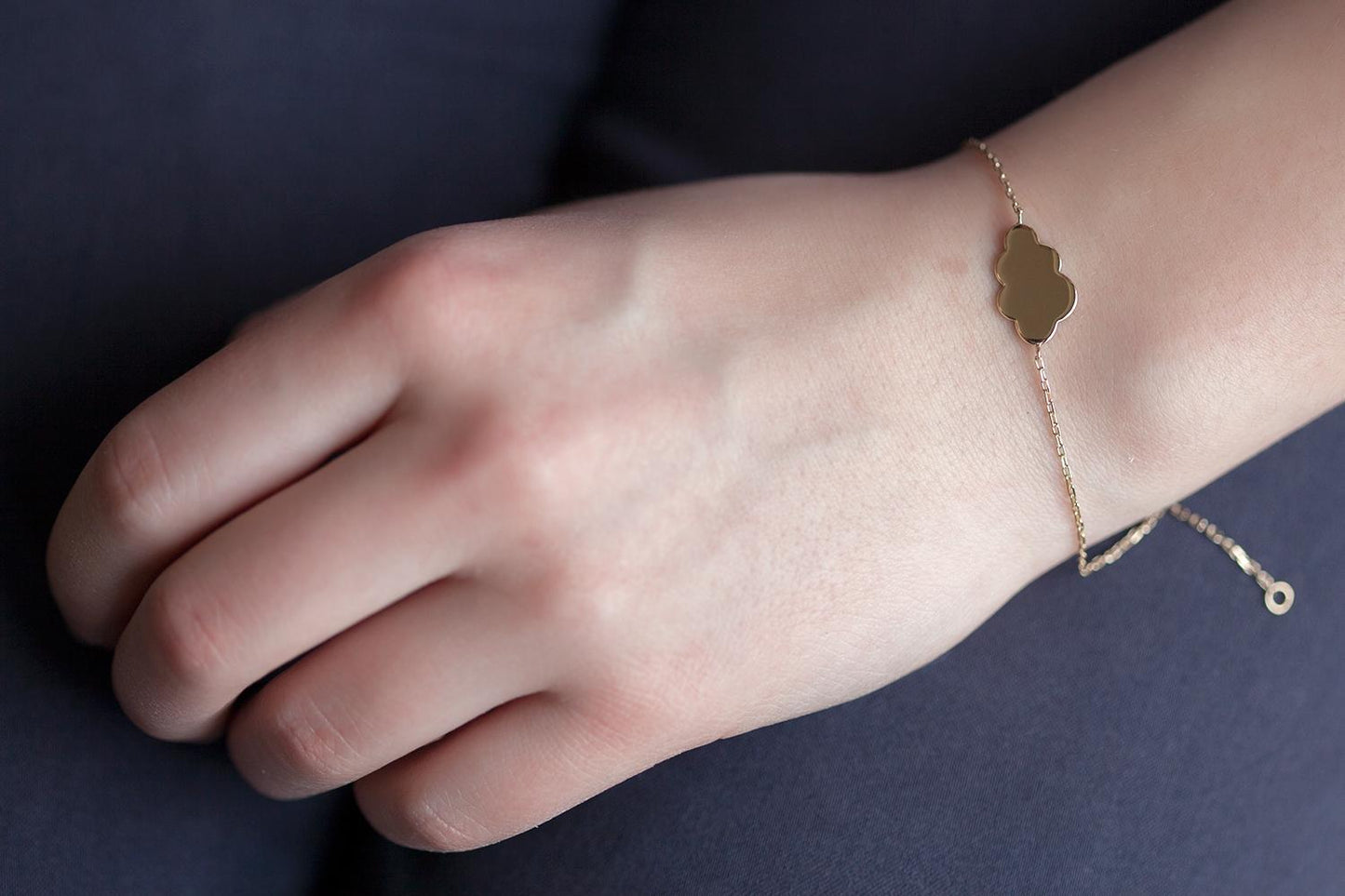 Armband mit Wolke | 16Karat vergoldet