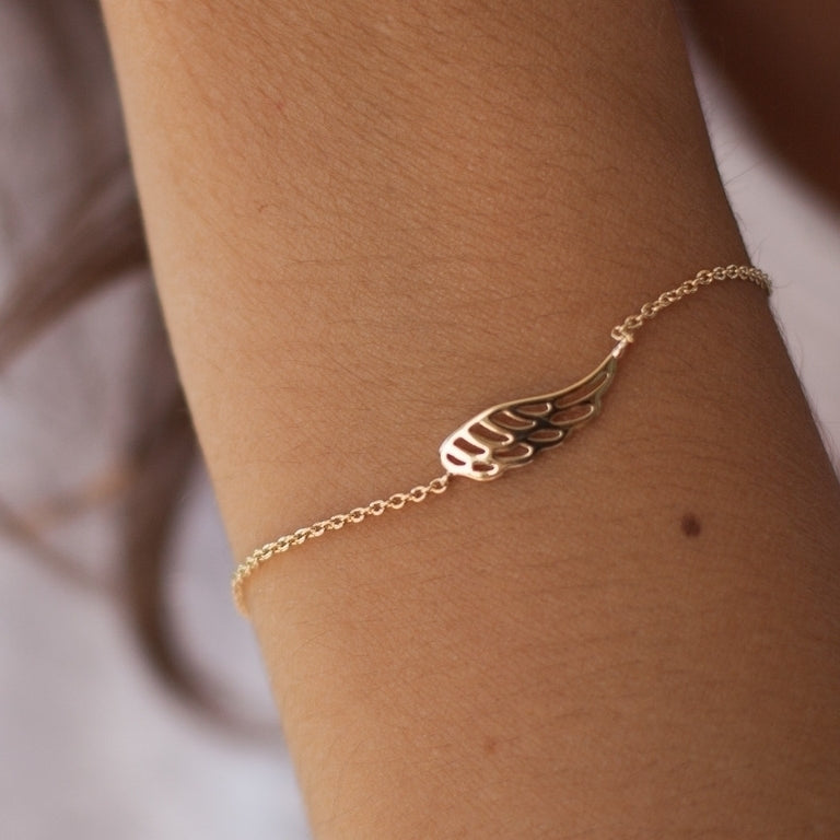 Armband mit Flügel | 16Karat vergoldet