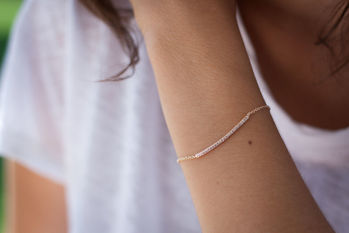 Armband mit Zirkonia | 16Karat vergoldet