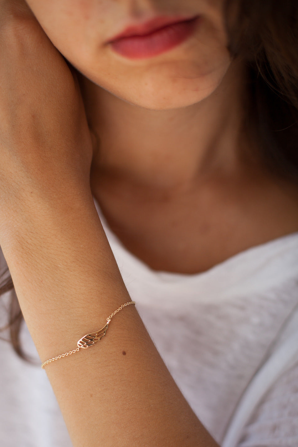 Armband mit Flügel | 16Karat vergoldet