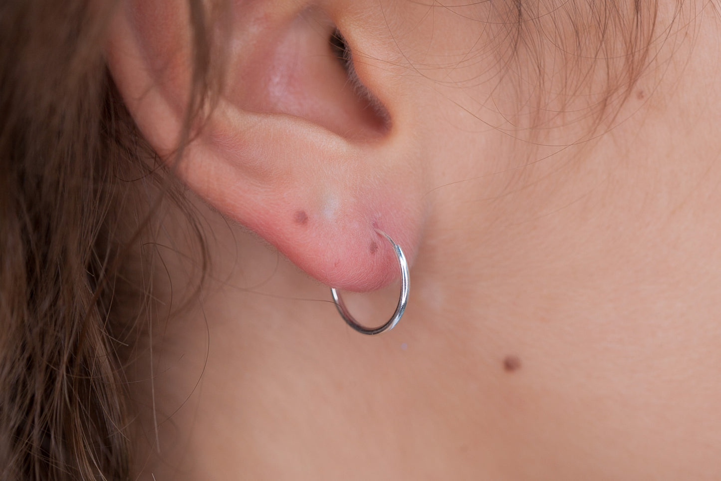 14mm Creolen aus Silber
