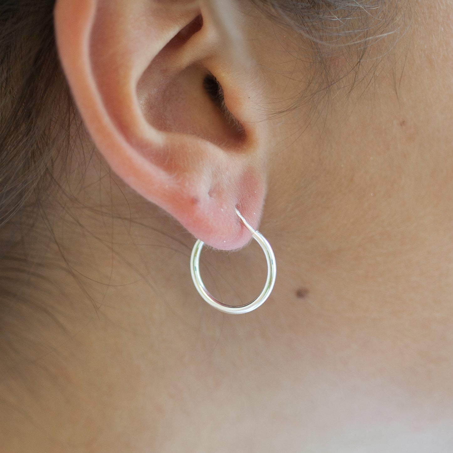 20mm Creolen aus Silber