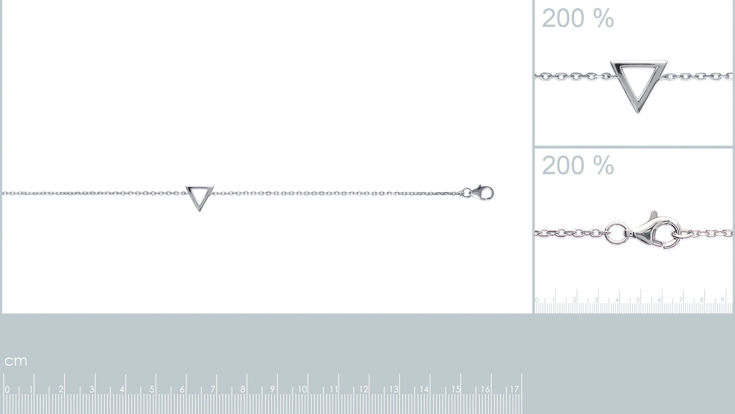 Armband mit Dreieck aus 925er Silber