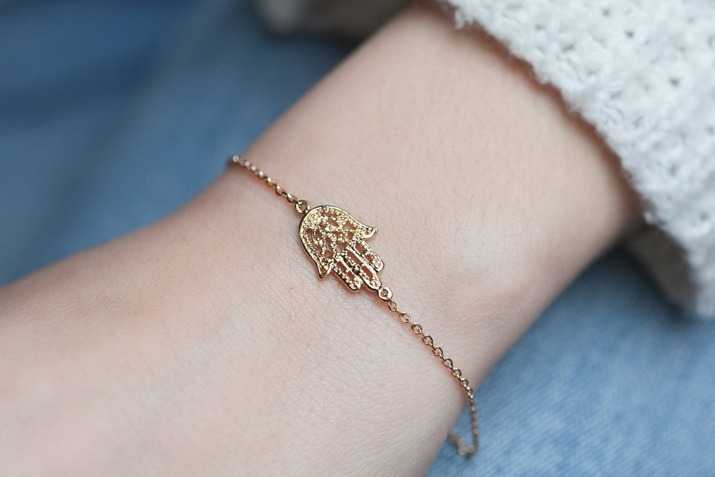 Armband Hand der Fatima - 16K vergoldet