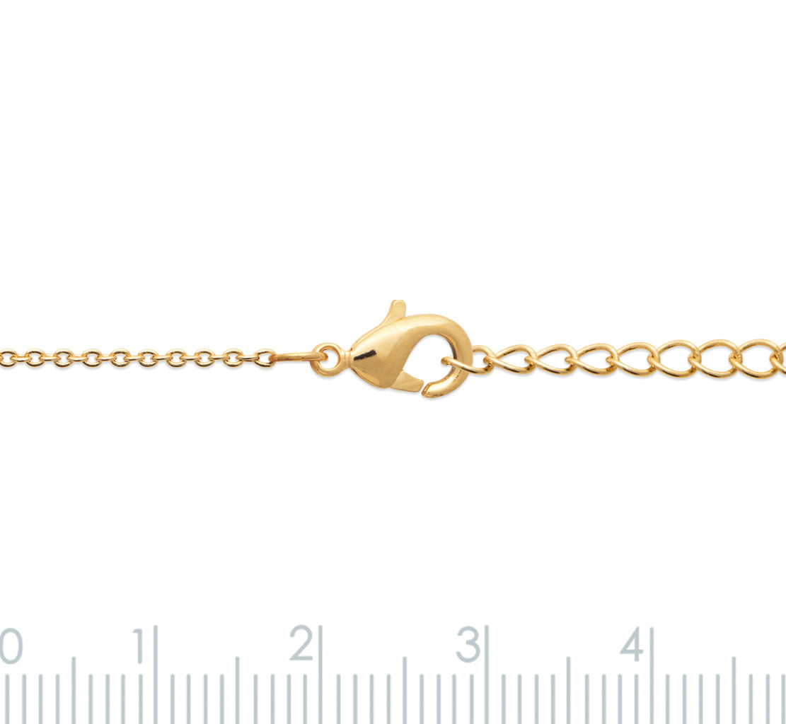 Echtsteinarmband - Grüner Quarzit - 18K vergoldet