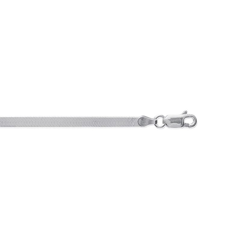 Flache Schlangenkette aus silber