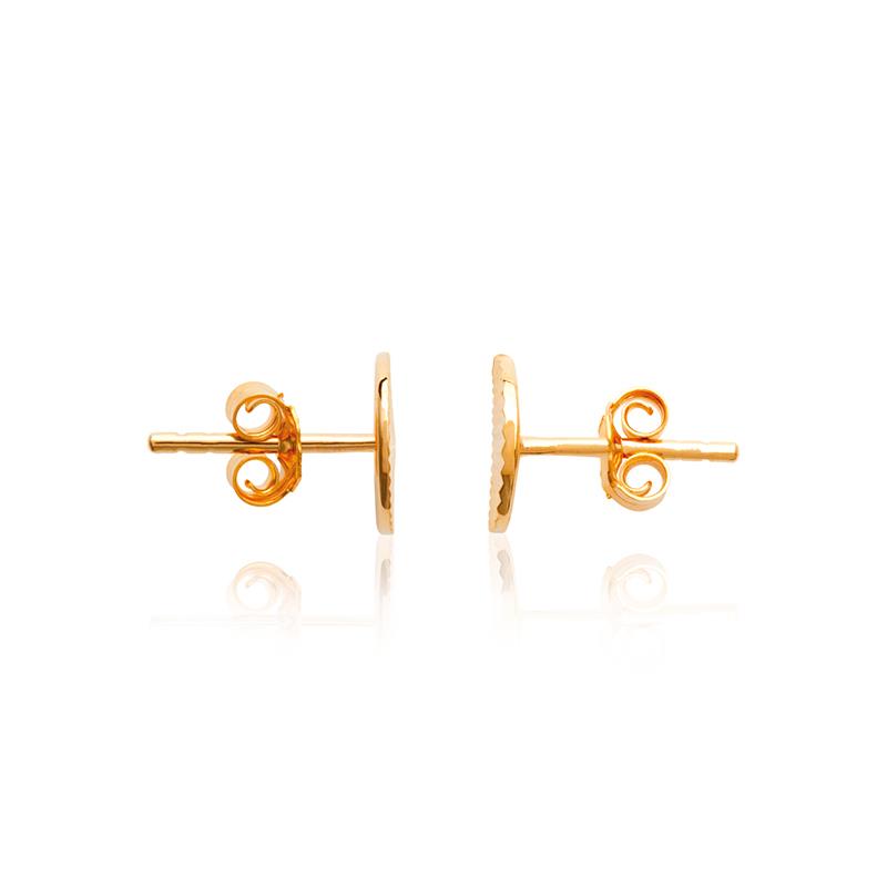 Halbmond Ohrstecker - 16K Vergoldet