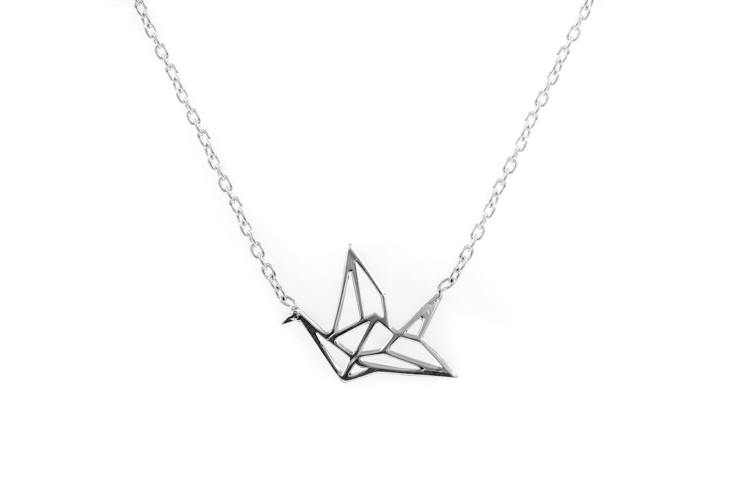 Kette mit Anhänger Vogel aus Silber