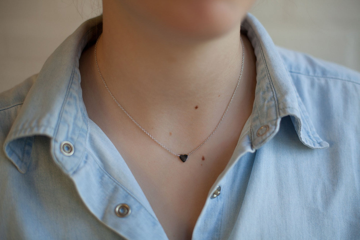 Kette mit Herz aus Silber - Herzkette für Damen