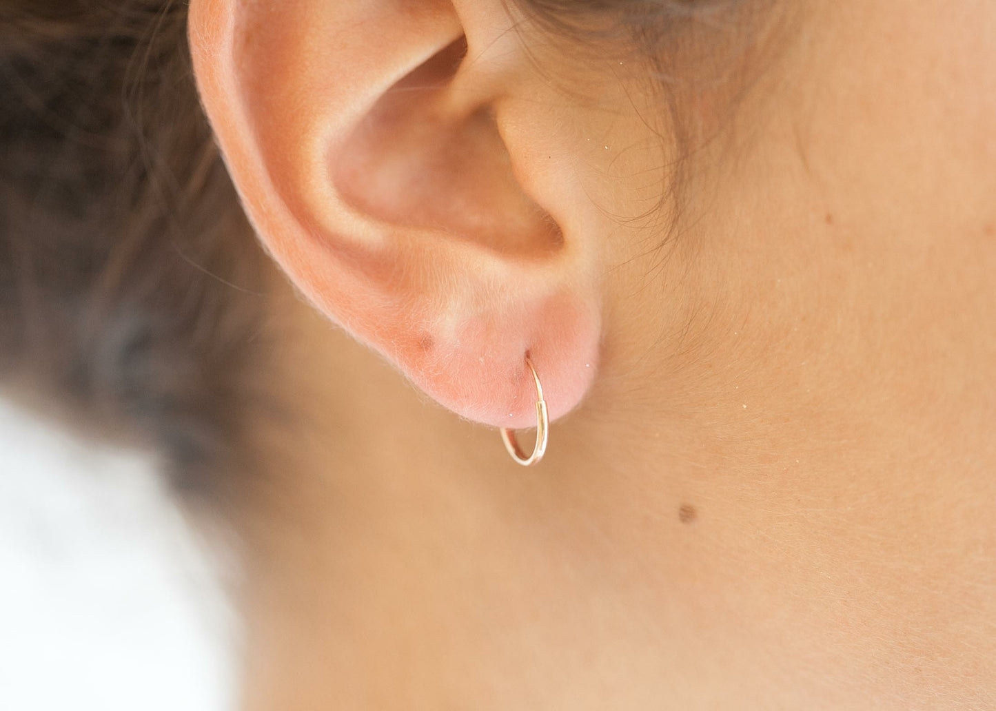 Ohrringe Creolen 13mm Rosévergoldet
