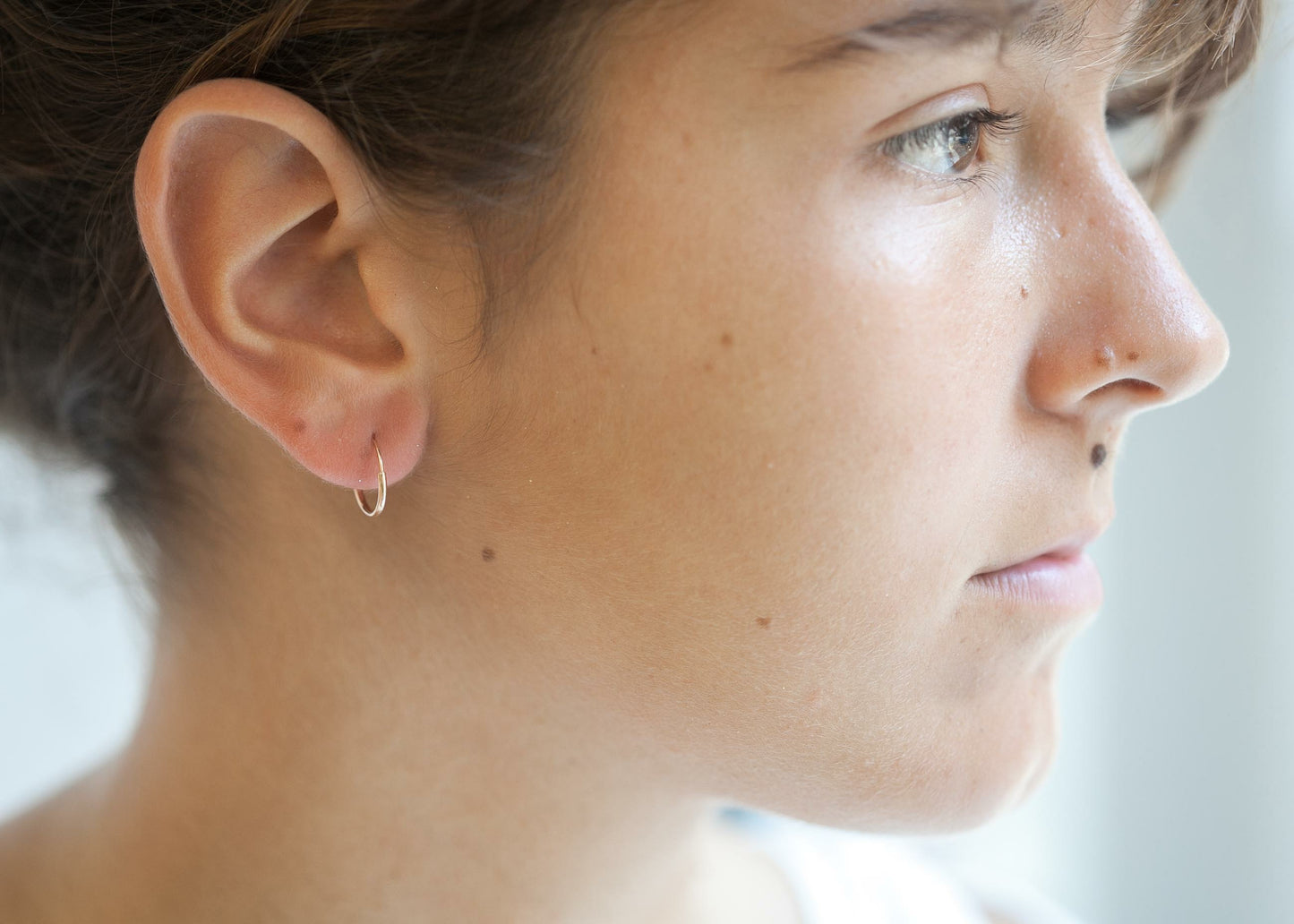 Ohrringe Creolen 13mm Rosévergoldet