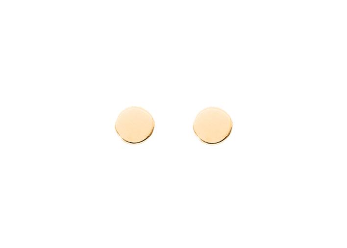 Minimalistischer Punkt Ohrstecker - 16K Vergoldet
