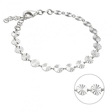 Vintage-Gliederarmband aus Silber