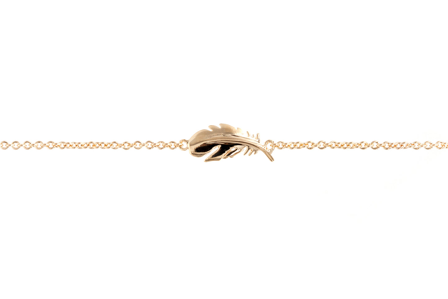 Armband mit Feder | 16Karat vergoldet