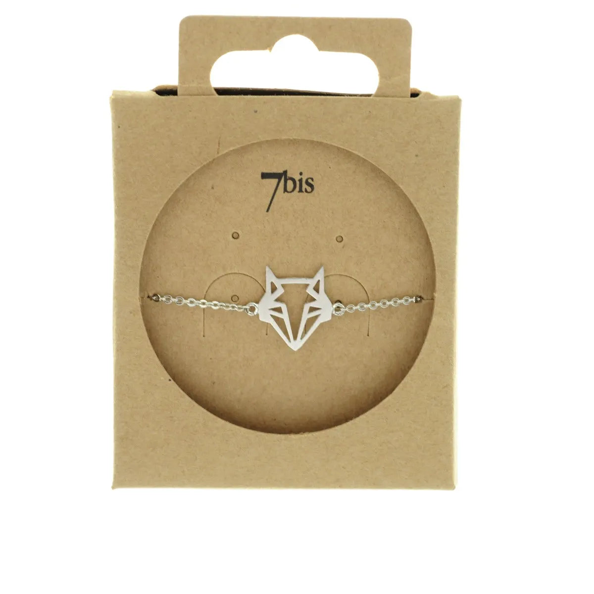 Fuchs Origami Armband versilbert
