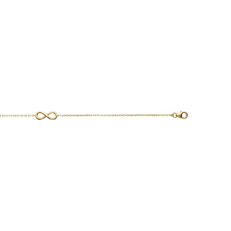 Unendlich-Armband vergoldet - Infinity Armband