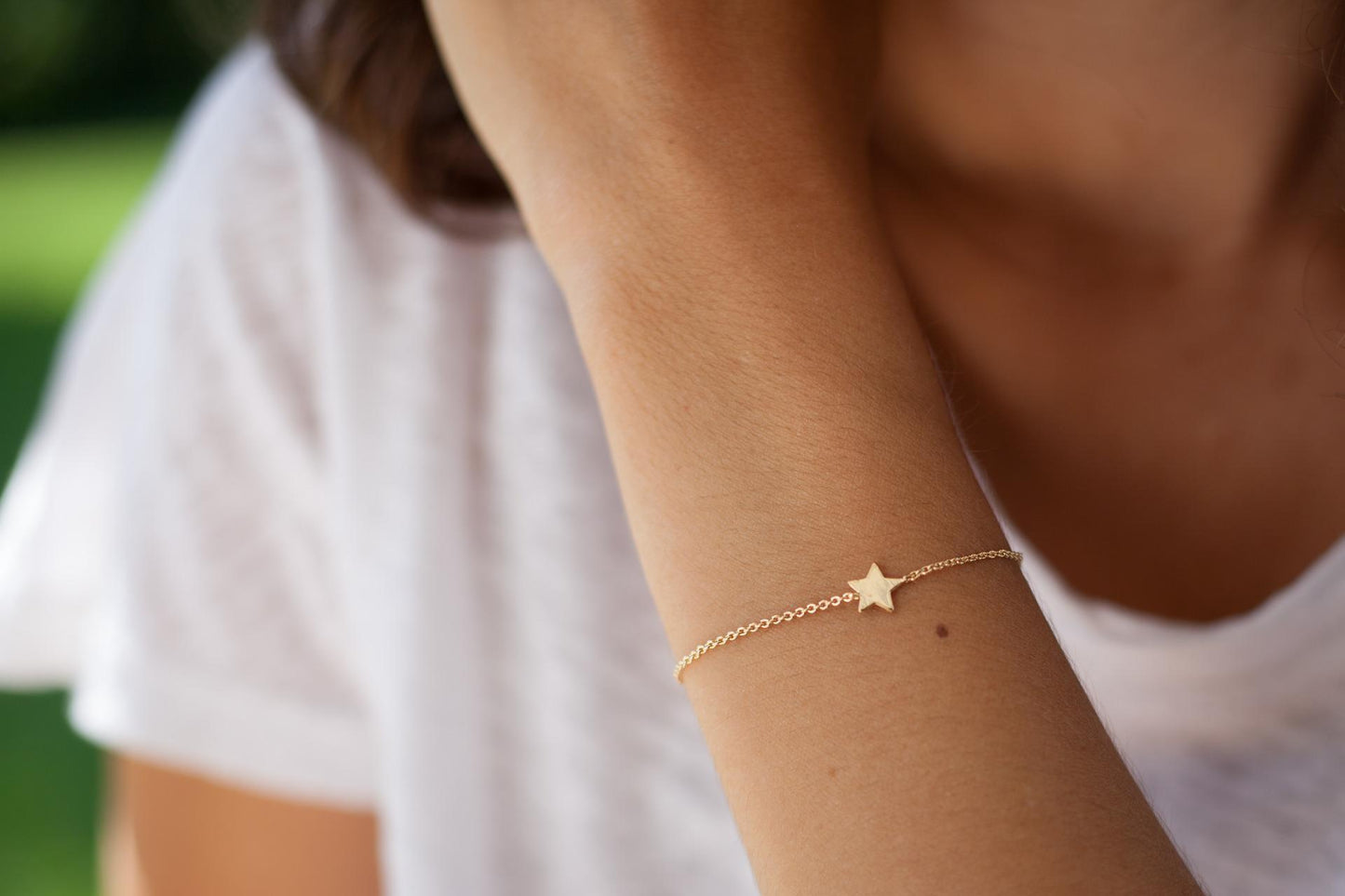 Zartes Armband mit Stern | 16Karat vergoldet