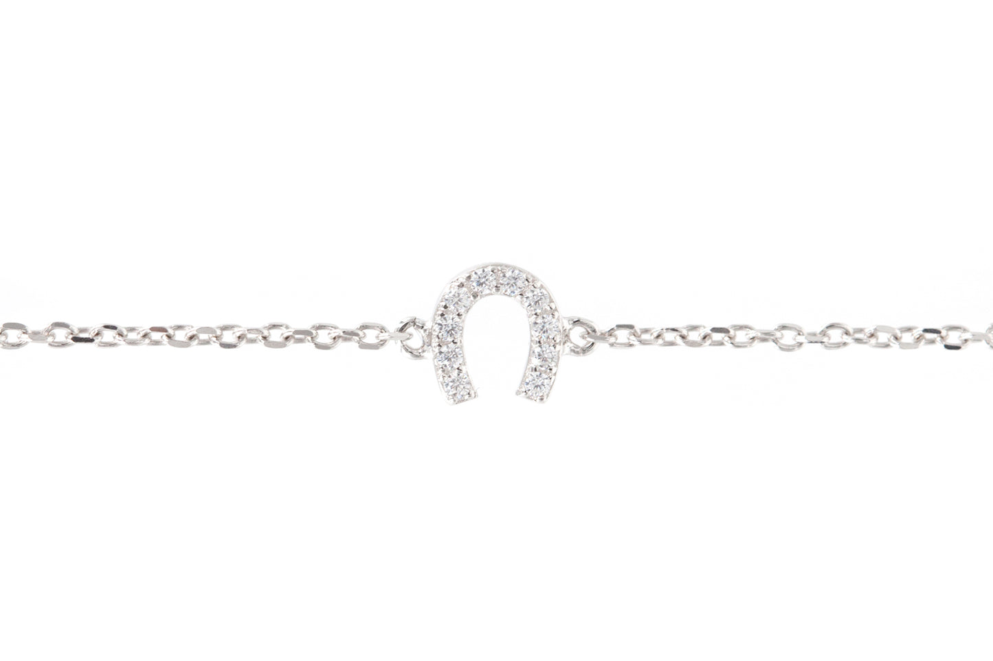 Silberarmband mit Hufeisen