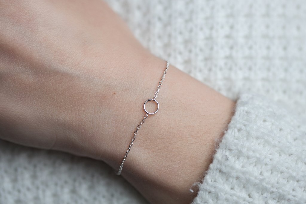 Armband mit eingearbeitetem Ring aus Silber