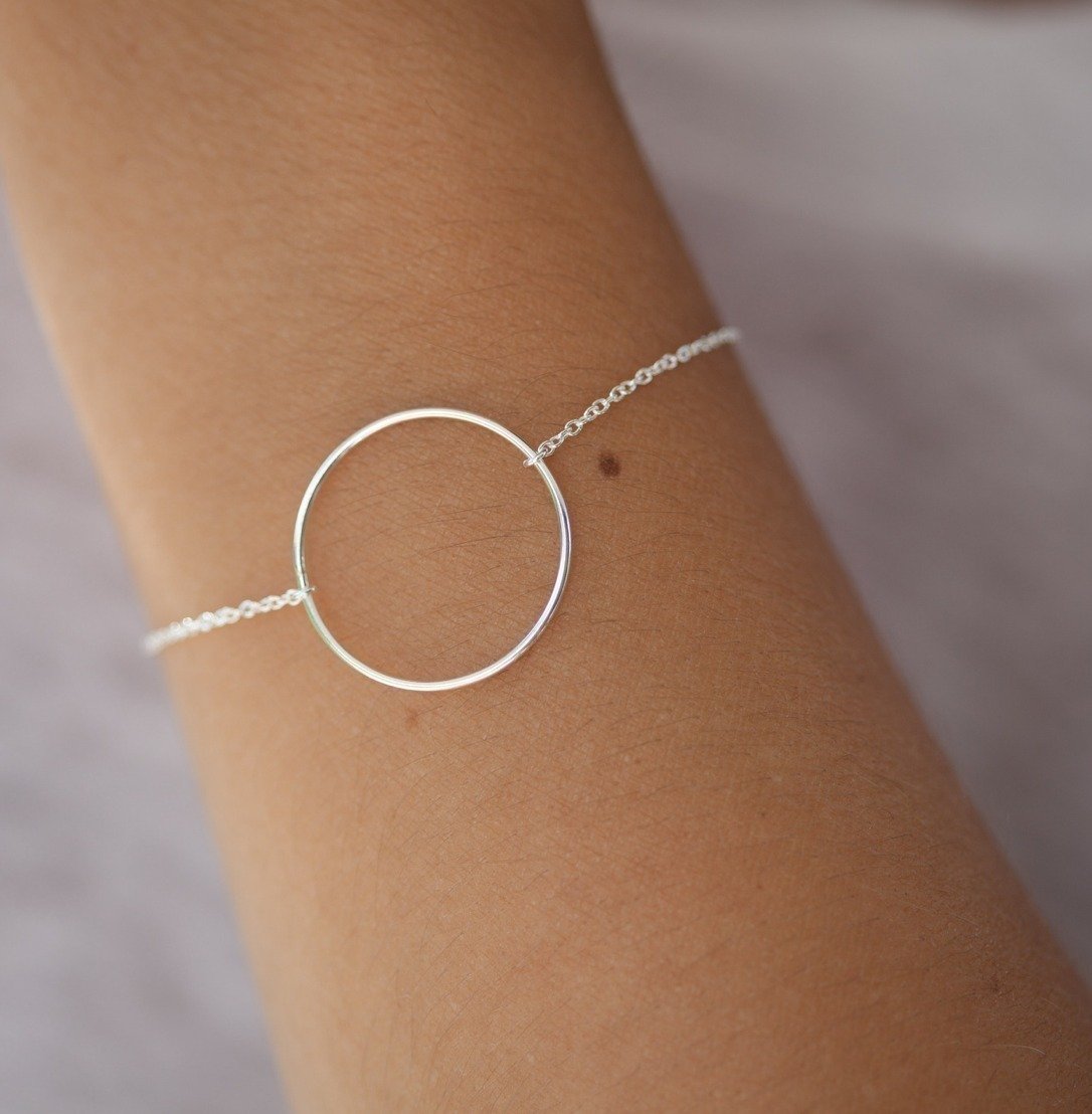 Armband mit eingearbeitetem Ring aus Silber