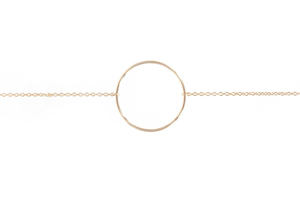 Armband mit eingearbeitetem Ring - 16K vergoldet