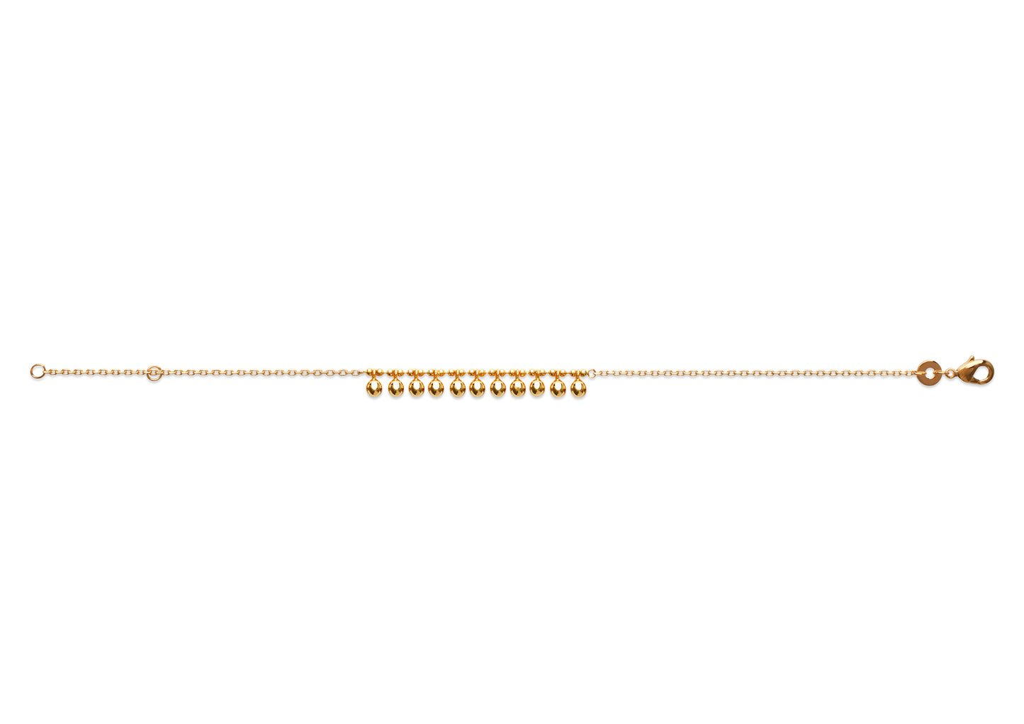 Armband mit Kügelchen - 18K vergoldet