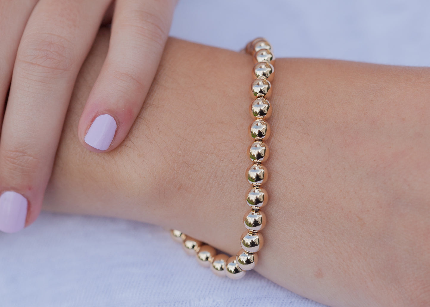 Kugelarmband 16 Karat vergoldet