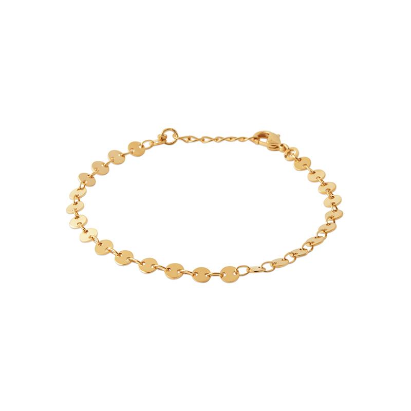 Armband Plättchen Münzen Boho 16Karat vergoldet