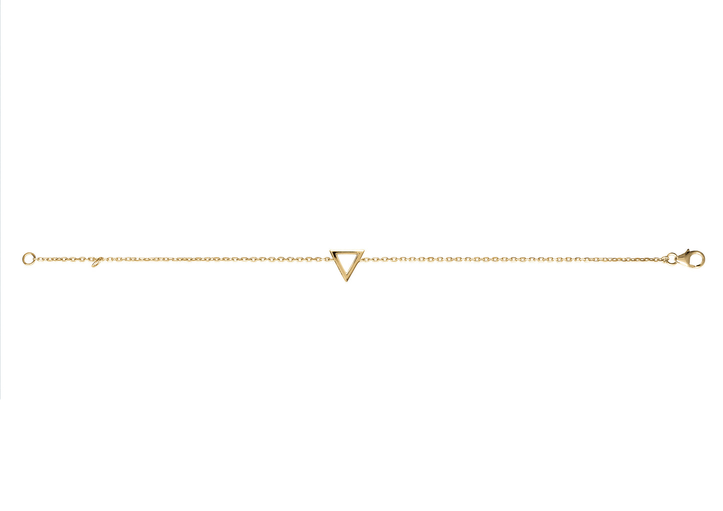 Armband mit Dreieck - 18K vergoldet