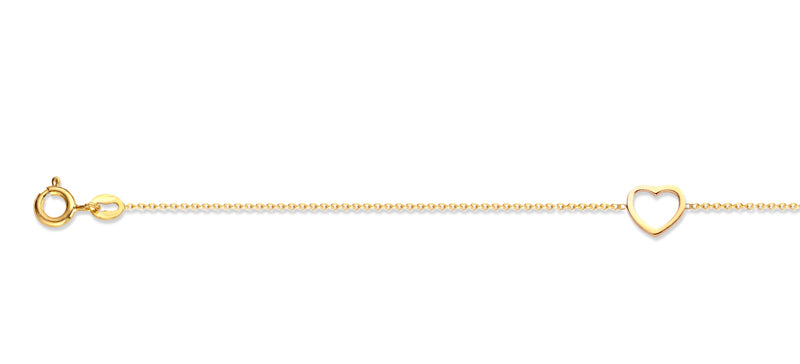 Armband Herz vergoldet