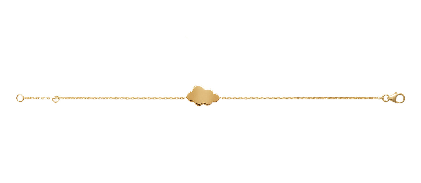 Armband mit Wolke | 16Karat vergoldet