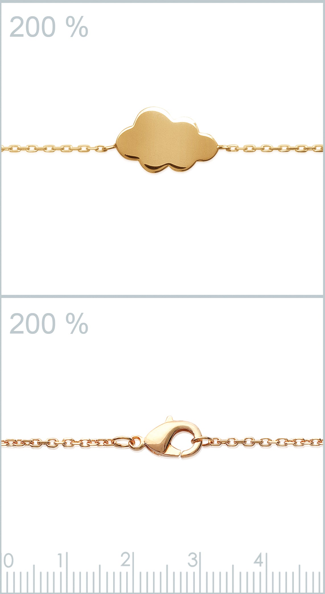 Armband mit Wolke | 16Karat vergoldet